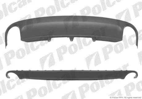 Спойлер заднього бампера Polcar 133799-1