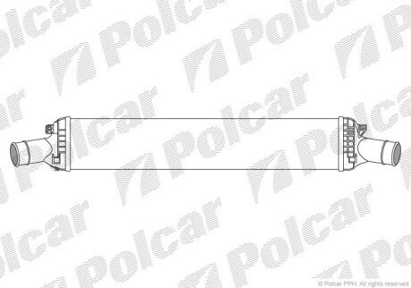 Радіатори повітря (Інтеркулери) Polcar 1337J8-2