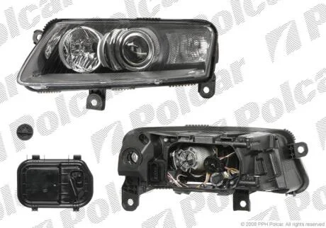 Фара основная левая D2S, P21W, PY21W, W5W Polcar 1338094E