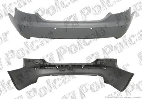 Бампер задній Polcar 133896-1