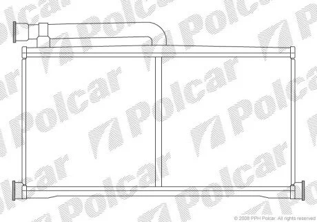 Радіатор обігрівача салону Polcar 1338N81X