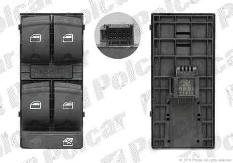 Кнопковий склопідйомник Polcar 1338P-70