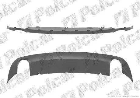 Спойлер заднього бампера Polcar 133999