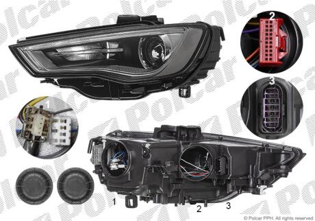 Фара основная правая D3S, LED, PSY24W Polcar 13C1101E