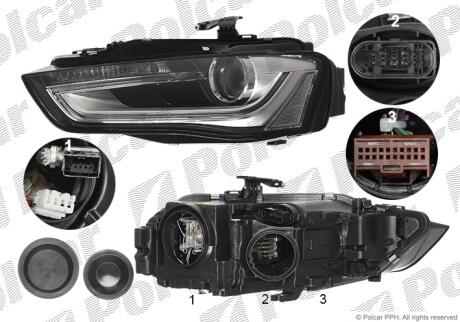 Фара основная Polcar 13D1101E