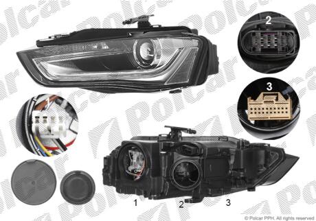 Фара основная Polcar 13D1103E