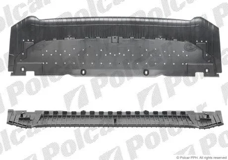 Спойлер переднього бампера Polcar 13D125