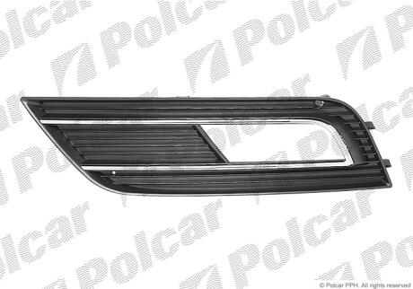 Решетка бампера левая Polcar 13D127-1