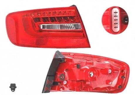 Ліхтар задній ліворуч зовнішній Polcar 13D1876E