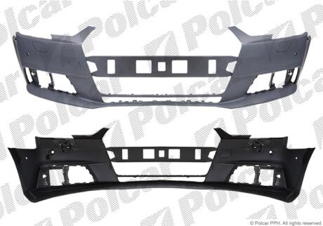 Бампер передний Polcar 13D207-5