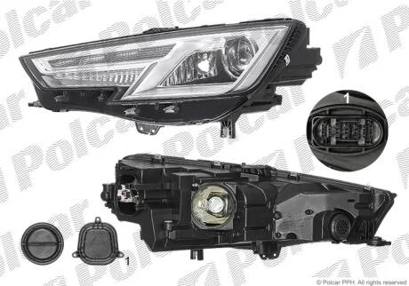 Фара основная Polcar 13D2090E