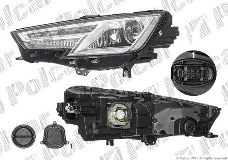 Фара основная Polcar 13D2100E