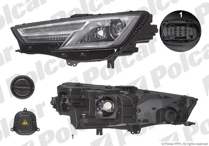 Фара основная Polcar 13D210-U (фото 1)