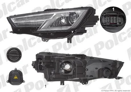 Фара основная Polcar 13D210-U