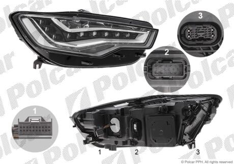 Фара основная Polcar 13E1103H