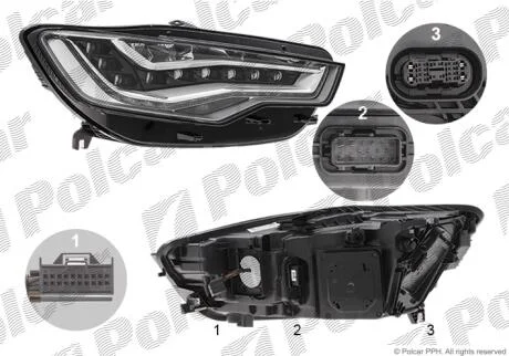 Фара основная Polcar 13E1103H