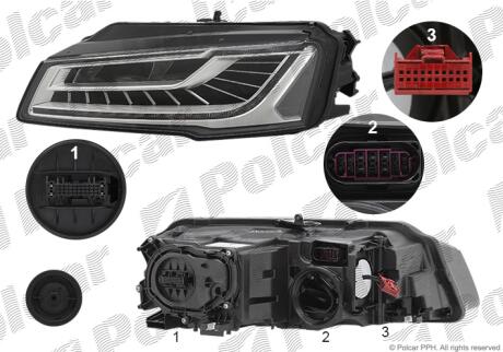 Фара основная Polcar 13F1091H