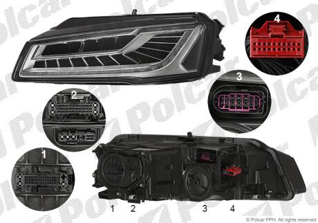 Фара основная Polcar 13F1092H