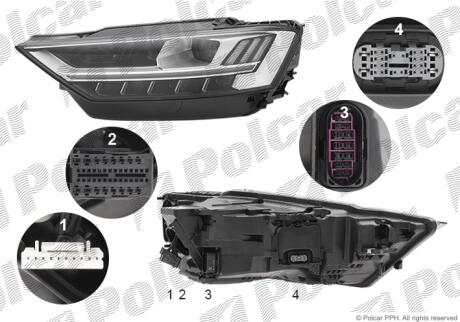 Фара основная левая LED Polcar 13F2091H