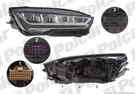 Фара основная Polcar 13G210-H