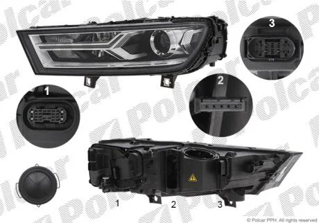 Фара основна Polcar 13K110-E