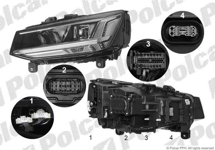 Фара основна Polcar 13L1091V (фото 1)