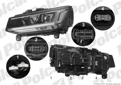 Фара основна Polcar 13L1091V
