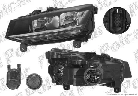 Фара основна Polcar 13L110-V