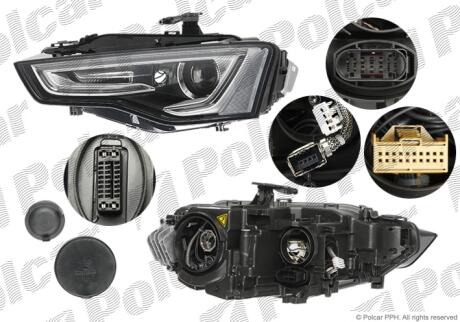 Фара основная правая D3S, H7 Polcar 13S1101U