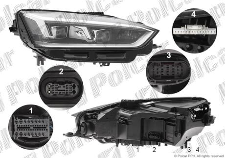 Фара основная Polcar 13S3102U