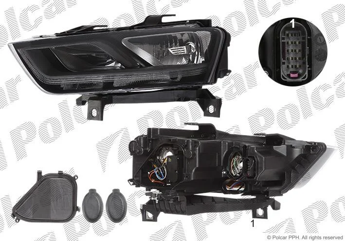 Фара основна ліва H7, PWY24W, W21W Polcar 13X109-E (фото 1)