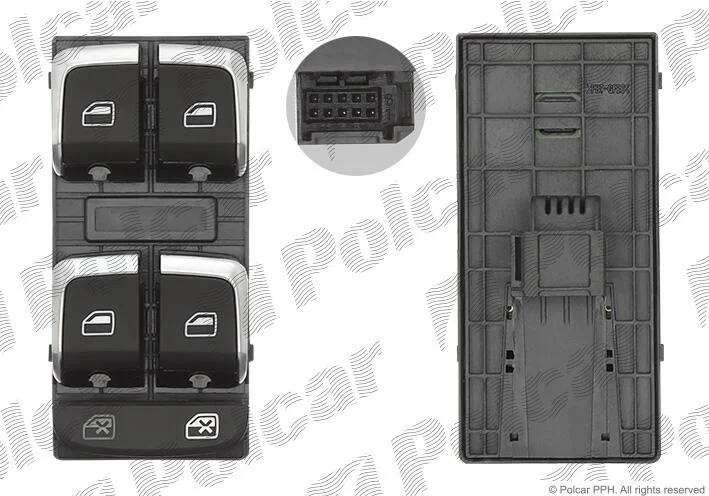 Блок кнопок склопідіймача Polcar 13X1P-70 (фото 1)