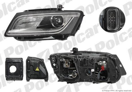 Фара основная левая D3S, LED, PY21W Polcar 13X2091V