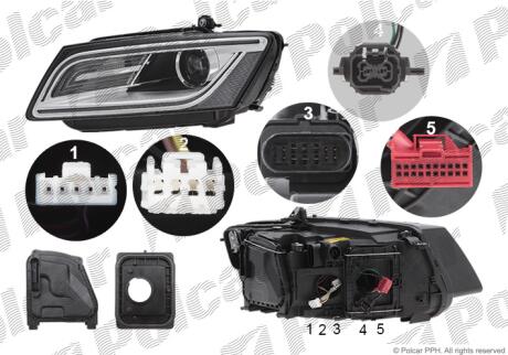 Фара основная Polcar 13X2101E