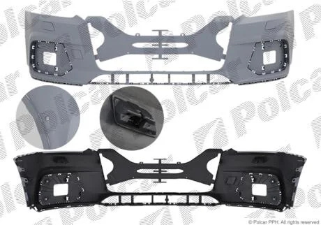 Бампер передній Polcar 13X307-2