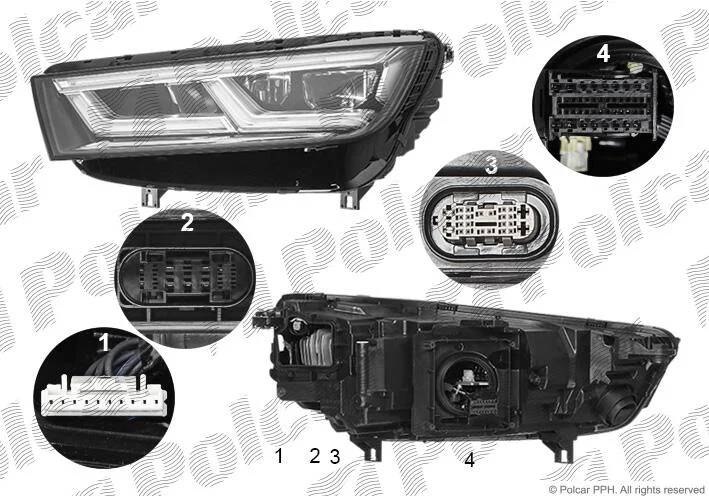 Фара основна ліва LED Polcar 13X4091E (фото 1)
