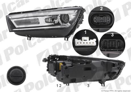 Фара основная Polcar 13X409-E