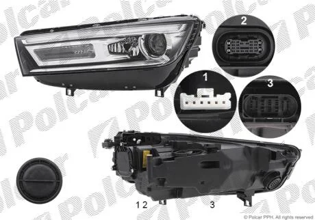 Фара основна Polcar 13X410-E