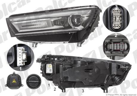 Фара основная Polcar 13X410-U