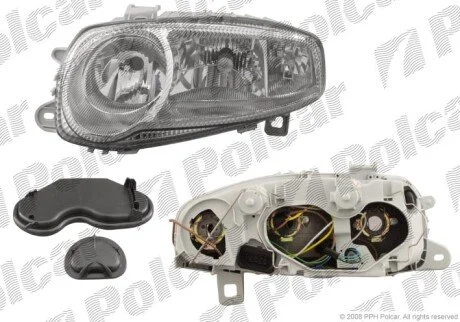 Фара основная левая H1, H7 Polcar 140409-E