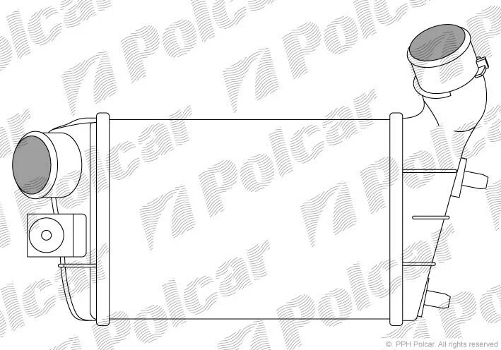 Радіатори повітря (Інтеркулери) Polcar 1404J8-1 (фото 1)