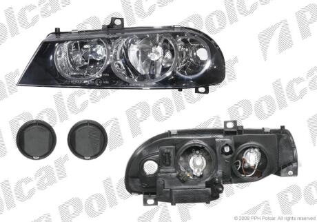 Фара основная левая H1, H7, PY21W Polcar 1409091E