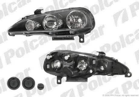 Фара основная левая H1, H7, PY21W, W5W Polcar 142009-E