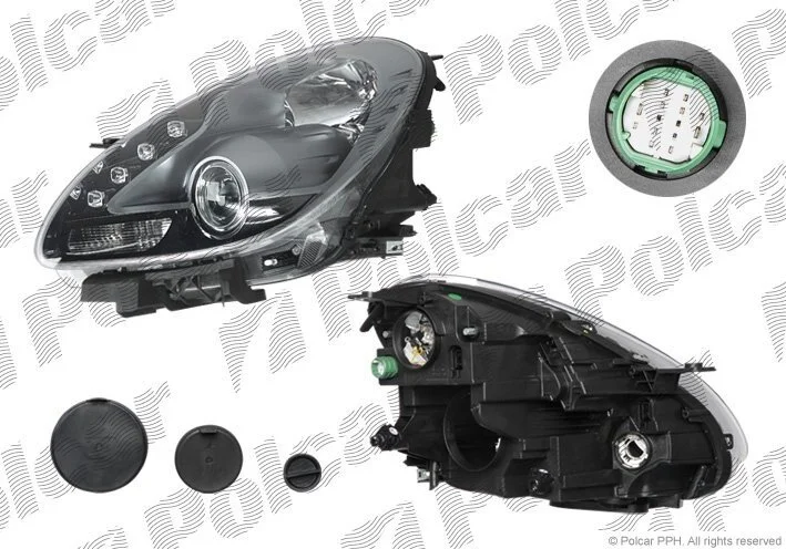 Фара основная левая H1, H7, LED Polcar 1421091U (фото 1)