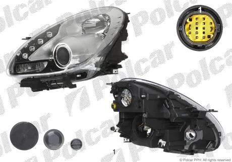 Фара основная Polcar 142109-E
