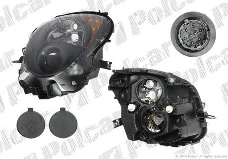 Фара основная правая H7, HP24W Polcar 1425102E