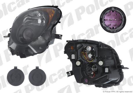 Фара основная правая H7, HP24W Polcar 1425103E