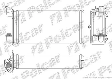 Радиатор отопителя салона Polcar 2005N8-1
