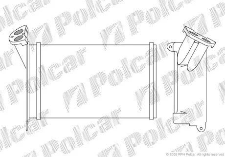 Радиатор отопителя салона Polcar 2005N8-2