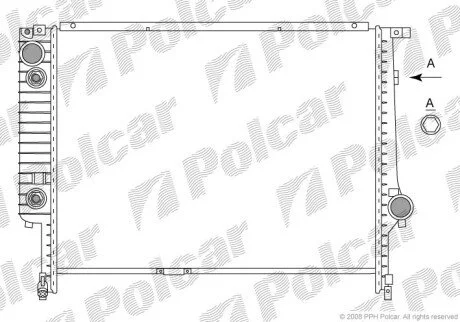 Радиаторы охлаждения Polcar 200708-4